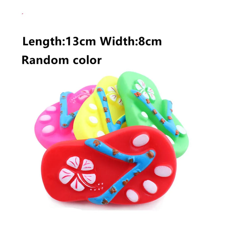 New Pet Toy Rubber Squeak Toys for Dog Chew Bone Slipper Squeaky Ball Dog Toys Tooth Grinding & Training supplies accessories