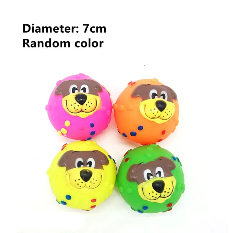 New Pet Toy Rubber Squeak Toys for Dog Chew Bone Slipper Squeaky Ball Dog Toys Tooth Grinding & Training supplies accessories