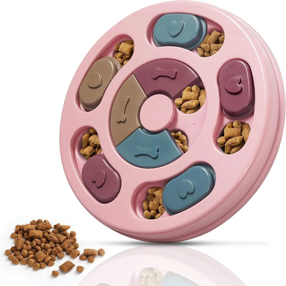 Interactive Puzzle Dog Toys, Slow Feeder Food Dispenser that Boosts IQ