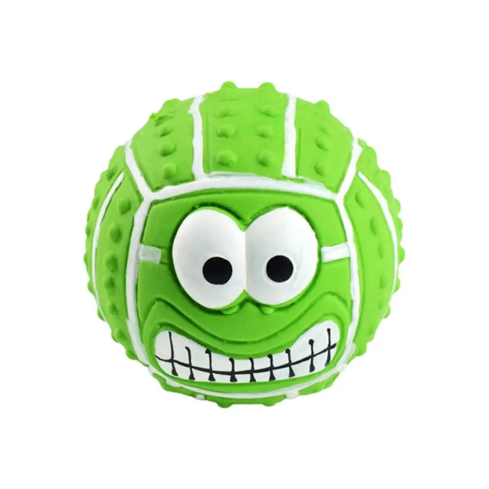 Pelota para Perros Juguete al Aire Libre, Enjuagable, Pelota Chillona Vibrante para Mascotas, Pelota de Goma Resistente a las Mordeduras con Protuberancias 3D