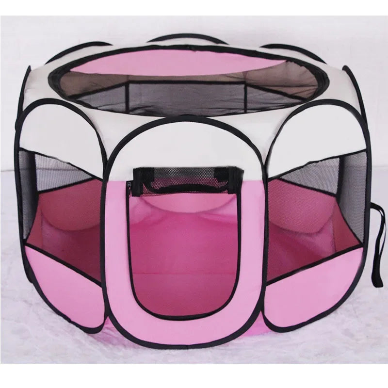 Portable Foldable Outdoor DogTent dog House Portable Folding Travel Pet Tent Cat/Dog Cage Easy Operation Large Cat/Dog Fences
