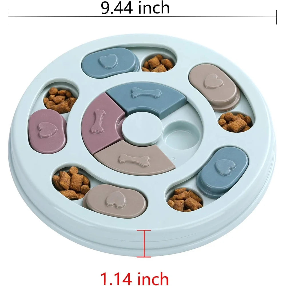 Interactive Puzzle Dog Toys, Slow Feeder Food Dispenser that Boosts IQ