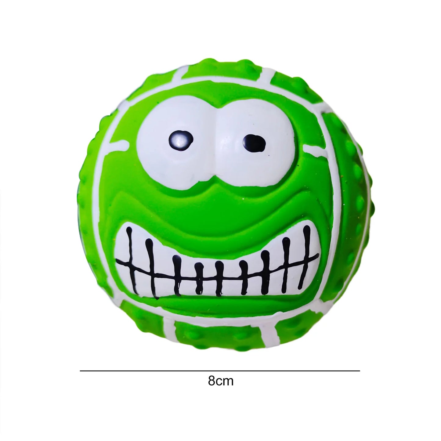 Pelota para Perros Juguete al Aire Libre, Enjuagable, Pelota Chillona Vibrante para Mascotas, Pelota de Goma Resistente a las Mordeduras con Protuberancias 3D