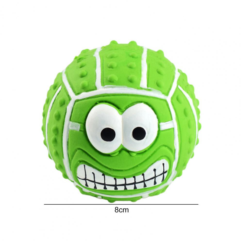 Pelota para Perros Juguete al Aire Libre, Enjuagable, Pelota Chillona Vibrante para Mascotas, Pelota de Goma Resistente a las Mordeduras con Protuberancias 3D