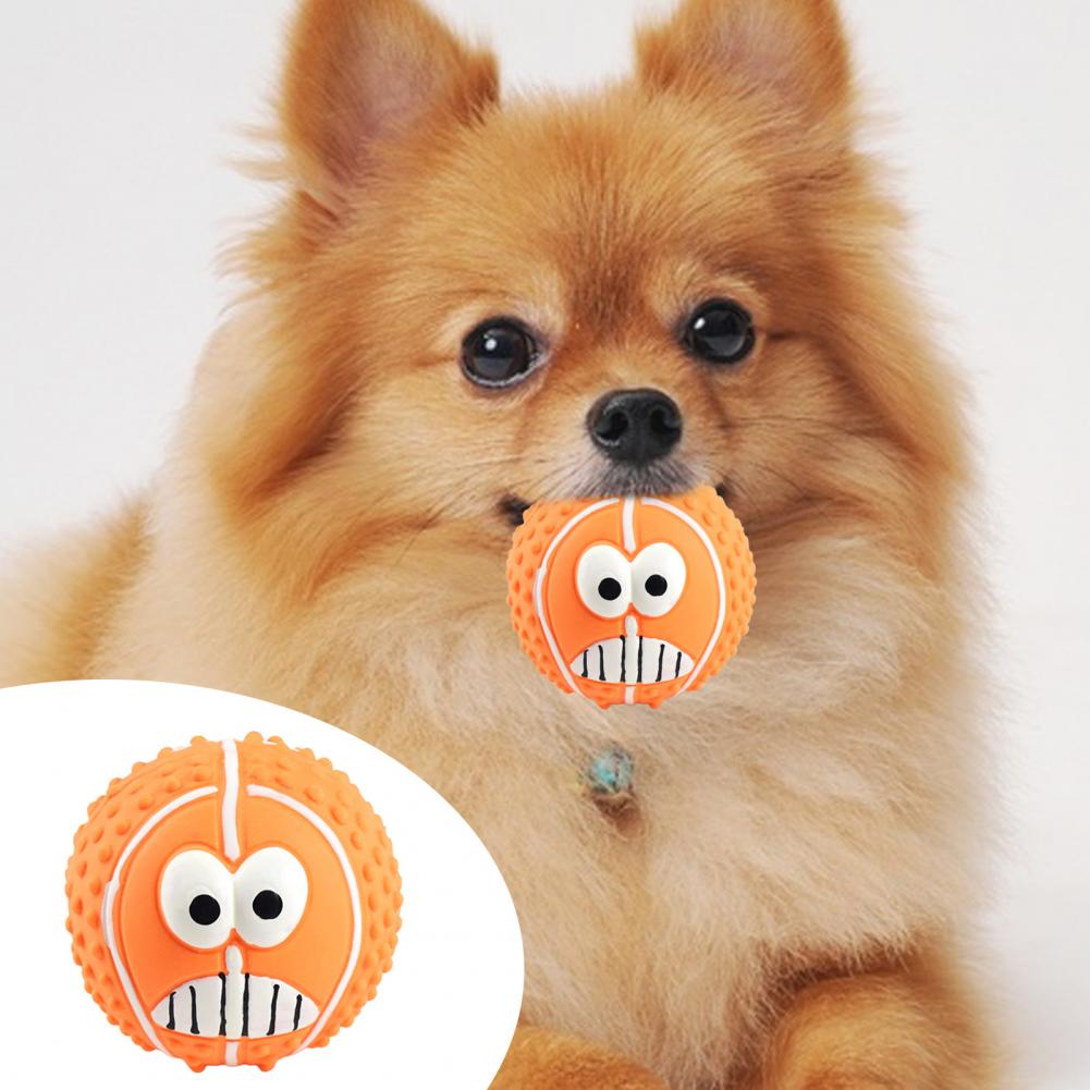 Pelota para Perros Juguete al Aire Libre, Enjuagable, Pelota Chillona Vibrante para Mascotas, Pelota de Goma Resistente a las Mordeduras con Protuberancias 3D