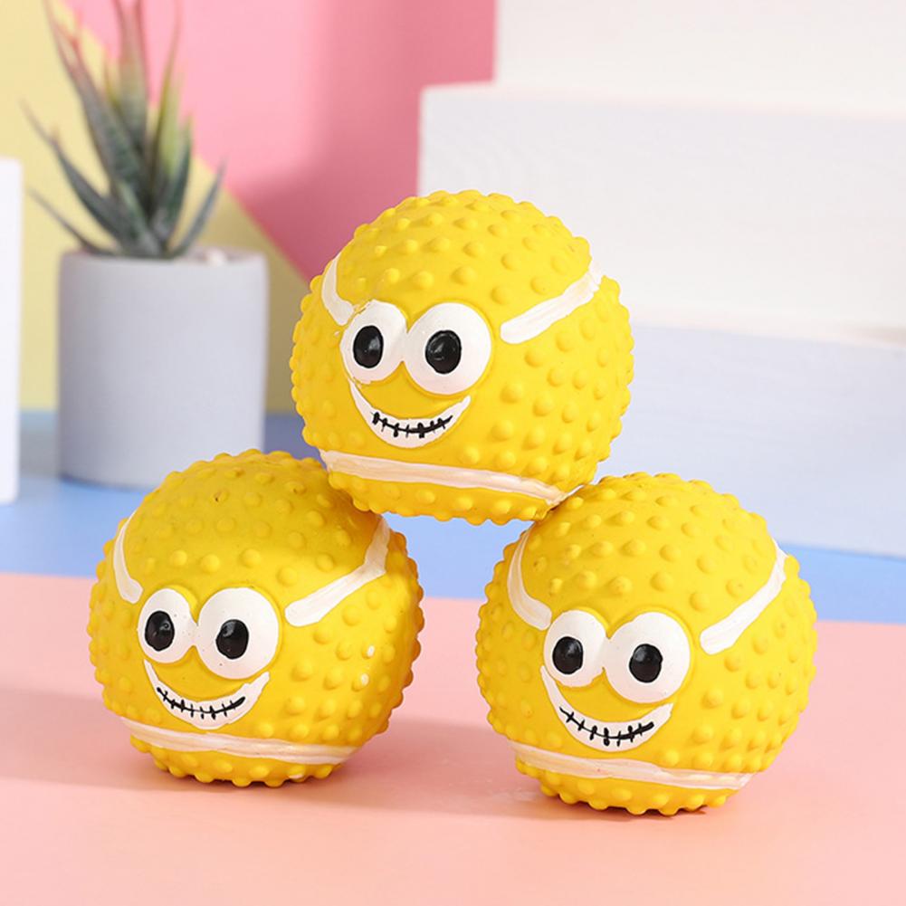 Pelota para Perros Juguete al Aire Libre, Enjuagable, Pelota Chillona Vibrante para Mascotas, Pelota de Goma Resistente a las Mordeduras con Protuberancias 3D