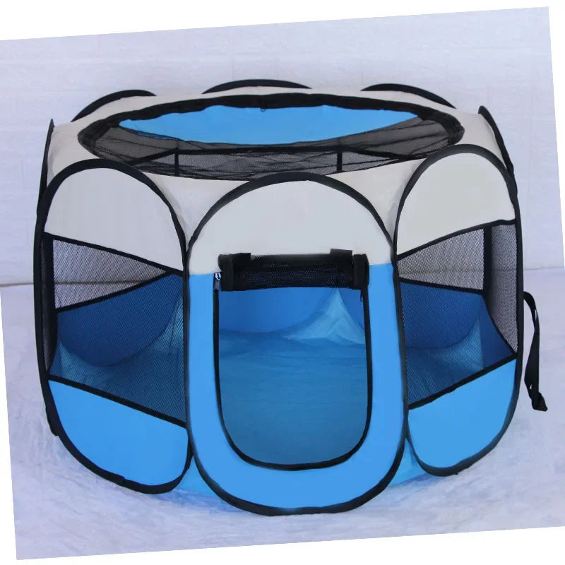 Portable Foldable Outdoor DogTent dog House Portable Folding Travel Pet Tent Cat/Dog Cage Easy Operation Large Cat/Dog Fences