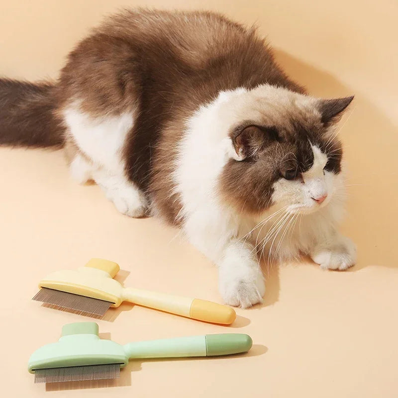 Peine para gatos, cepillo removedor de pelo de gato y perro, limpiador de pelo, suministros de belleza y limpieza, suministros universales para mascotas.