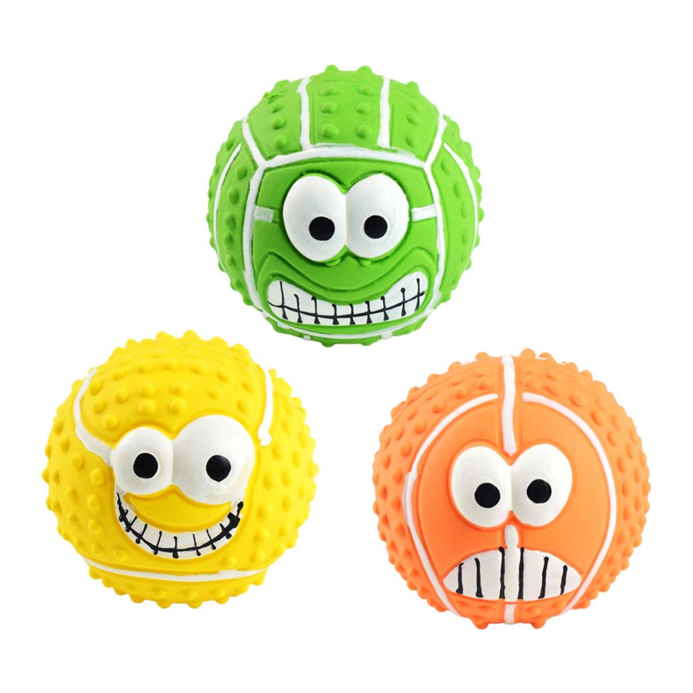 Pelota para Perros Juguete al Aire Libre, Enjuagable, Pelota Chillona Vibrante para Mascotas, Pelota de Goma Resistente a las Mordeduras con Protuberancias 3D