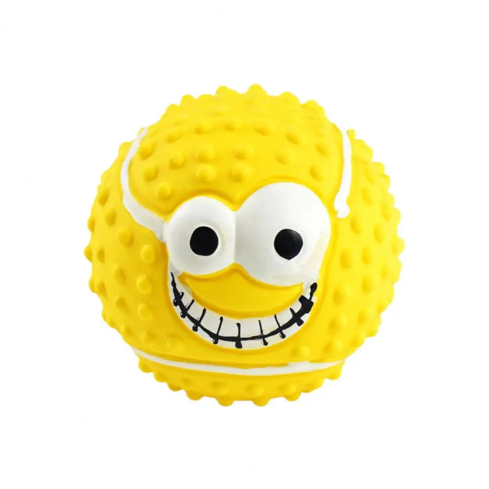 Pelota para Perros Juguete al Aire Libre, Enjuagable, Pelota Chillona Vibrante para Mascotas, Pelota de Goma Resistente a las Mordeduras con Protuberancias 3D