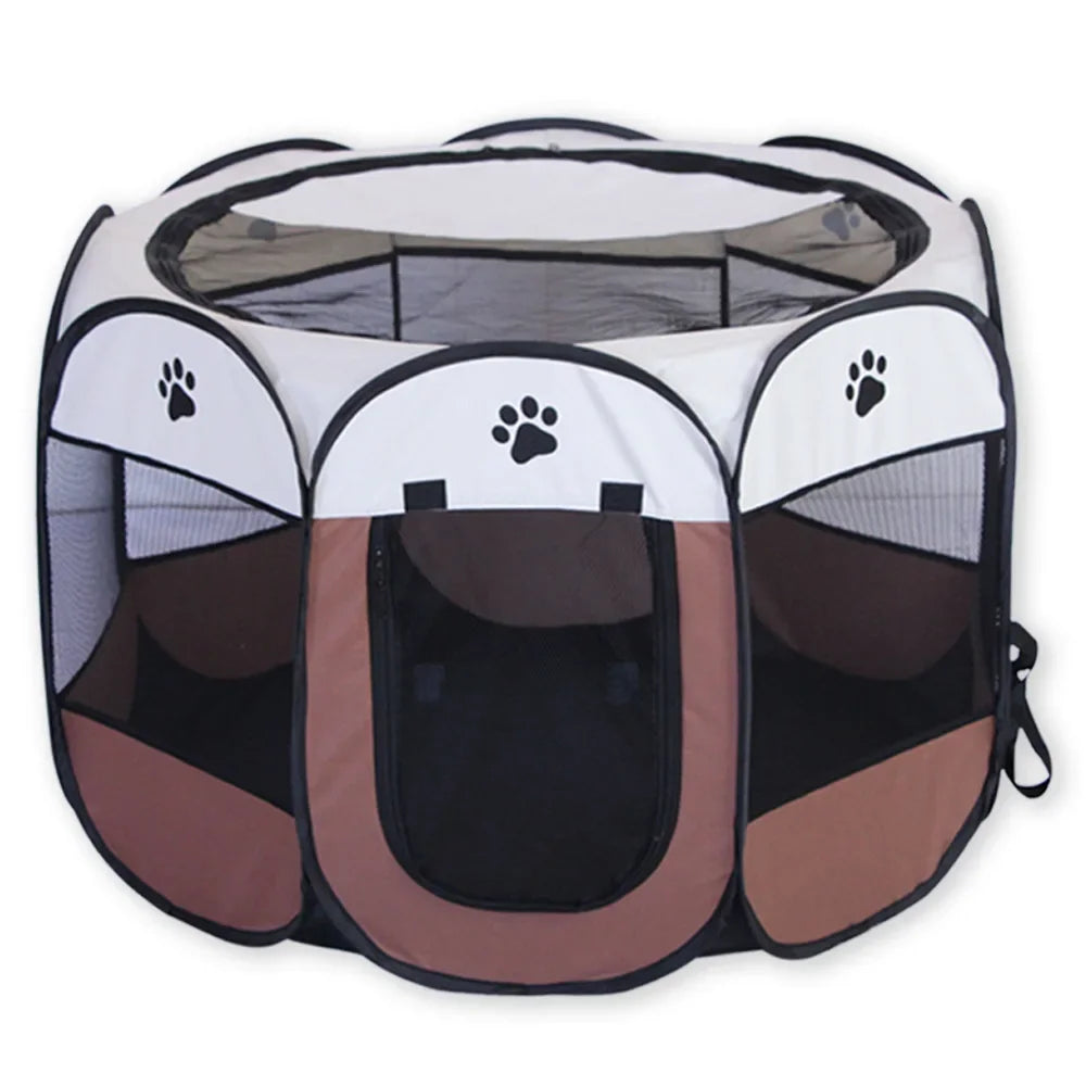 Portable Foldable Outdoor DogTent dog House Portable Folding Travel Pet Tent Cat/Dog Cage Easy Operation Large Cat/Dog Fences