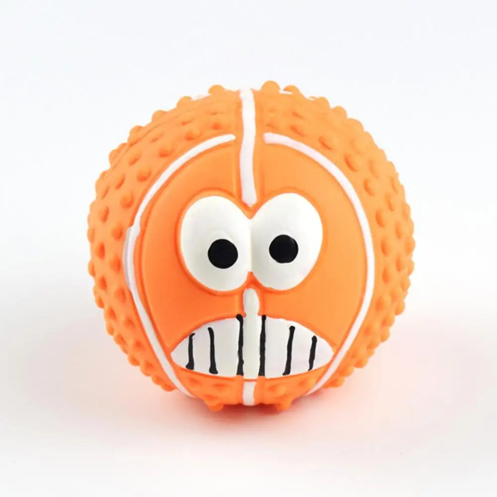 Pelota para Perros Juguete al Aire Libre, Enjuagable, Pelota Chillona Vibrante para Mascotas, Pelota de Goma Resistente a las Mordeduras con Protuberancias 3D