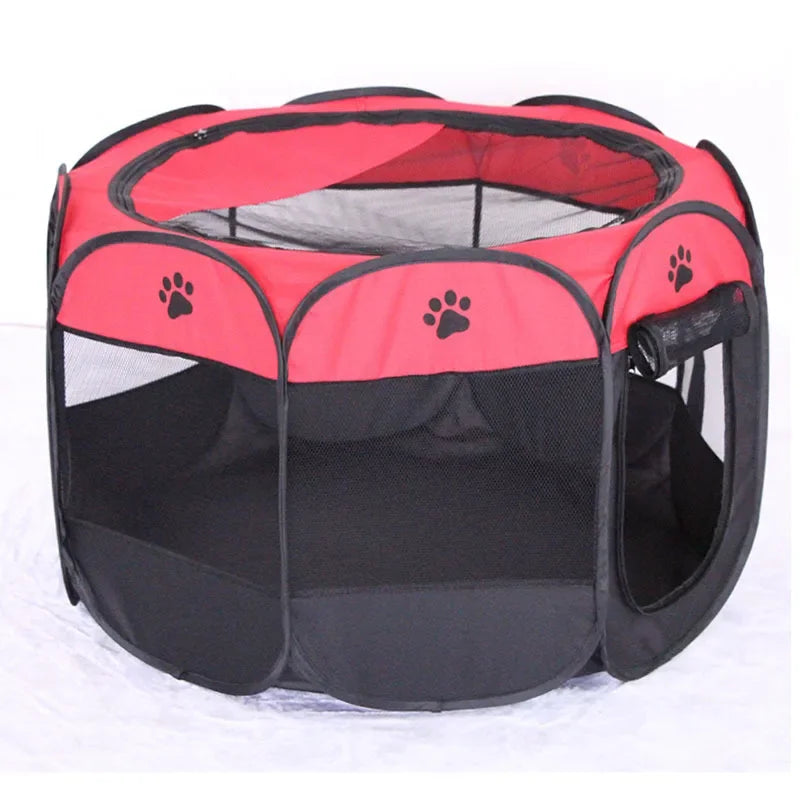 Portable Foldable Outdoor DogTent dog House Portable Folding Travel Pet Tent Cat/Dog Cage Easy Operation Large Cat/Dog Fences