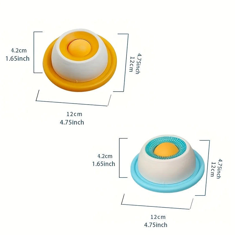 Alfombrilla para lamer de mascotas, plato de yogur para lamer, comedero lento para perros y gatos - Tazón interactivo para bocadillos, promueve la salud dental, alfombrilla para lamer mascotas