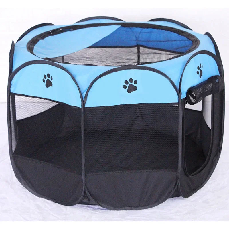 Portable Foldable Outdoor DogTent dog House Portable Folding Travel Pet Tent Cat/Dog Cage Easy Operation Large Cat/Dog Fences