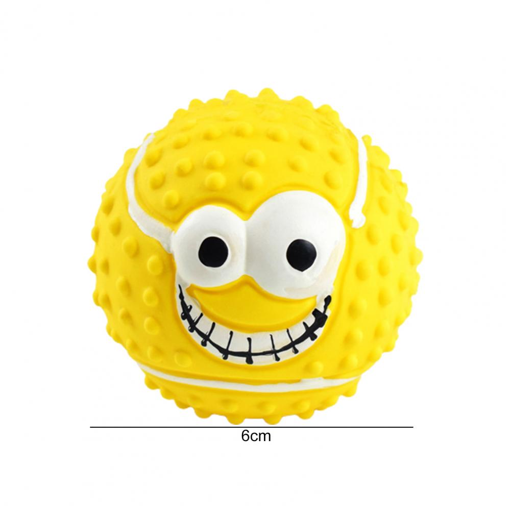 Pelota para Perros Juguete al Aire Libre, Enjuagable, Pelota Chillona Vibrante para Mascotas, Pelota de Goma Resistente a las Mordeduras con Protuberancias 3D