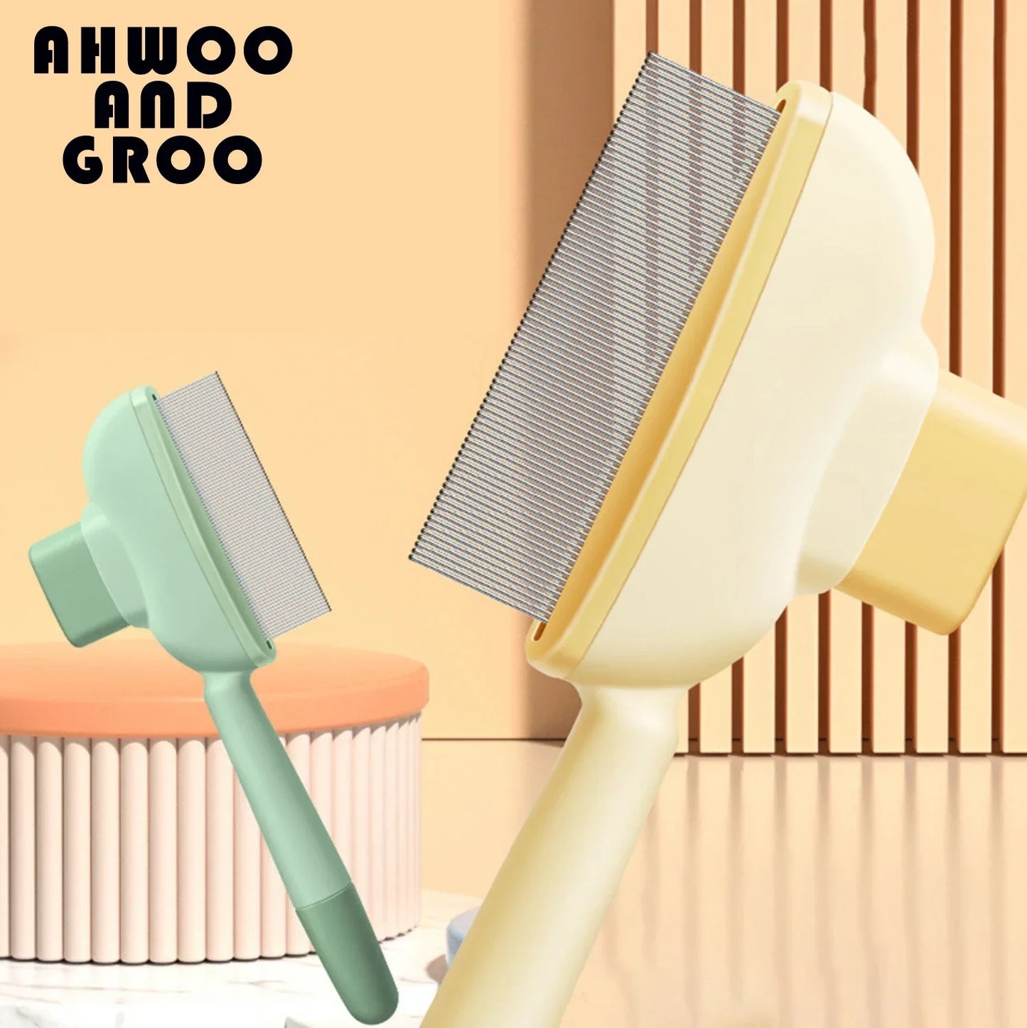 Peine para gatos, cepillo removedor de pelo de gato y perro, limpiador de pelo, suministros de belleza y limpieza, suministros universales para mascotas.