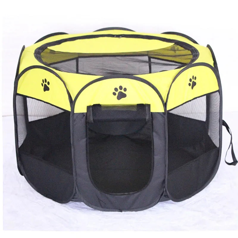 Portable Foldable Outdoor DogTent dog House Portable Folding Travel Pet Tent Cat/Dog Cage Easy Operation Large Cat/Dog Fences